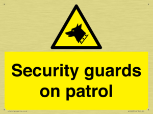 Security guards on patrol